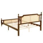 Elegant Rattan Bed with Walnut Finish – Perfect for Stylish Bedrooms - Image 12
