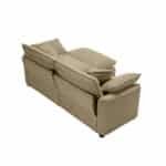 ⁦Corduroy L-Shaped Sofa with Footrest - Tan⁩ - الصورة ⁦7⁩