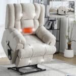 Beige Electric Power Lift Recliner Chair with Dual Motor and Infinite Positioning - Image 4