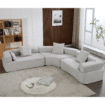 Ultimate Gray Boucle Modular Sofa - Premium Modern Comfort - Image 2