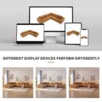 Terry Cloth Modular Sectional Sofa with Wide Seat - 5-Seater - Available in 3 Colors - Image 9