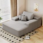 Ultimate Grey Faux Fur Cloud Sofa – Luxurious & Comfortable - Image 2