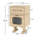 Ultimate Robot-Inspired Wooden Side Table – Stylish, Rotatable & Space-Saving - Image 4