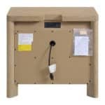 Wooden Nightstand with 3 Drawers - Tan - Image 4