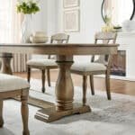 Curved MDF Extendable Dining Table for 6 - Mid Century Modern Style - Image 7