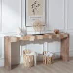 Modern Step-Block Console Table - Stylish & Durable Entryway Solution - Image 2