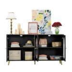 Black Acrylic Sideboard – Modern Storage Solution with Stylish Acrylic Doors - Image 8