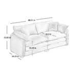 Elegant Grey Corduroy Modern Sofa – Comfortable & Stylish Living Room Centerpiece - Image 9