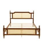 Elegant Rattan Bed with Walnut Finish – Perfect for Stylish Bedrooms - Image 10
