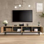 LED-Illuminated Media Console - Modern TV Stand with Customizable Lighting & Storage - Image 4