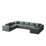 ⁦Corduroy L-Shaped Modular Sofa Set with Minimalist Design - Beige⁩ - الصورة ⁦42⁩