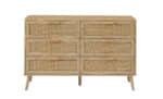 Premium Natural Rattan Dresser - Elegant, Durable Storage with Rattan Drawers & Solid Wood Design - Image 8