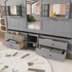 Ultimate Wooden House Loft Bed with Roof & Windows – Safe, Stylish & Fun for Kids’ Imagination - Image 6