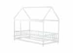 Wooden House Roof Bed - Cozy Twin Size Kids Bed with Playful Roof Frame - Image 12