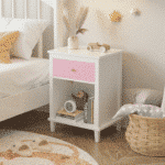 Ultimate Pink MDF Nightstand - Stylish, Sturdy & Space-Saving Bedside Table