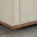 Wavy Chenille Square Swivel Accent Chair with 360-Degree Rotation - Beige - Image 8