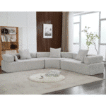 Ultimate Gray Boucle Modular Sofa - Premium Modern Comfort - Image 3