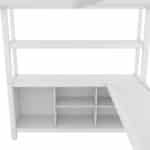Ultimate White Metal Loft Bed with Desk & Storage – Stylish, Heavy Duty & Space-Saving for Kids & Adults - Image 10