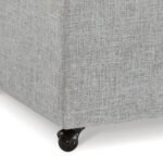 Gray Modular Storage Ottoman – Versatile & Space-Saving - Image 8