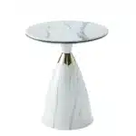 White Iron 3D Art Table - Modern Luxury Coffee & Side Table