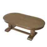 Curved MDF Extendable Dining Table for 6 - Mid Century Modern Style - Image 2