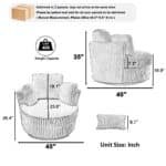 Black Plush Corduroy Swivel Chair – Ultimate Comfort & Style - Image 2