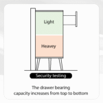 ⁦Rattan Chest of Drawers with Fluted Panels and Anti-Tipping Design - Natural⁩ - الصورة ⁦11⁩