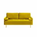 Thickened Velvet Sofa with Silky Touch - Pure Color - Image 2