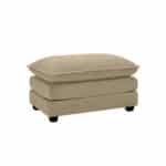 Corduroy Footstool with Retro Design - Tan - Image 2
