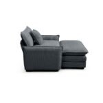 Comfort & Style: Grey Corduroy Lounge Sofa for Modern Living - Image 7