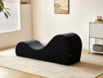 Ergonomic Chaise Lounge Chair with High-Density Foam Core - Black - Image 11