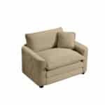 Comfortable Tan Corduroy Lounge Chair – Perfect for Relaxing & Style - Image 4