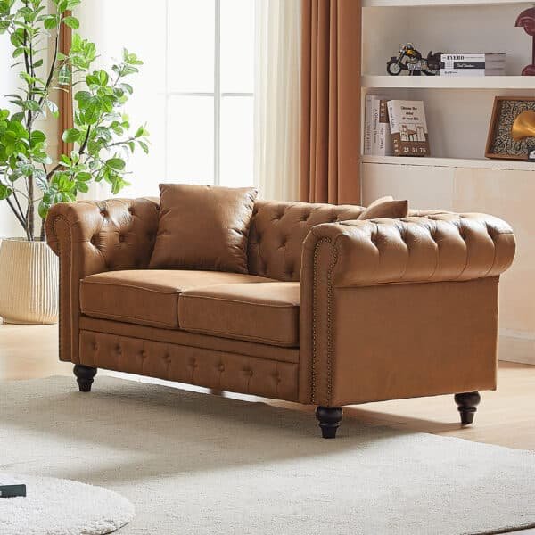 Ultimate Tech Fabric Chesterfield Sofa – Stylish, Durable & Comfortably Elegant