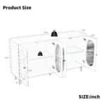 Black Acrylic Sideboard – Modern Storage Solution with Stylish Acrylic Doors - Image 5