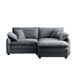 Comfort & Style with Grey Corduroy L-Shaped Sofa – Perfect for Small Living Spaces - Image 6