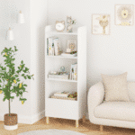 White MDF 4-Tier Bookcase with Toy Storage - Children's Room Organizer - Image 5