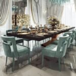 12-Seater Modern Luxury Solid Wood Dining Table – Rectangular Heavy-Duty Design