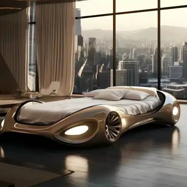 Stainless Steel Modern Soft Bed with Durable Design - Luxury