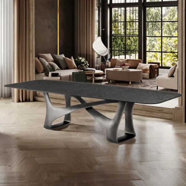 Elegant Rectangular GRP Dining Table – Sleek Designer Table for Home Bar & Living Spaces