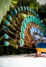 Velvet Fabric Leisure Chair with Gold Frame - Optional Colors - Image 5