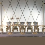 French Oval Dining Table & Chair Set – Hand-Carved Solid Wood Traditional European Furniture - Image 2