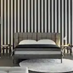 Genuine Leather Modern Upholstered Bed with Adjustable Height - Soft Style - Image 8