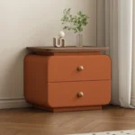 Minimalist Dual-Drawer Wooden Side Cabinet – Compact Contemporary Storage Unit for Modern Interiors - Image 3