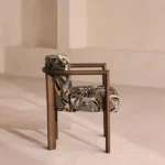 Italian Luxury Ash Frame Dining Armchair – Vintage-Inspired Upholstered Dining Chair - Image 4