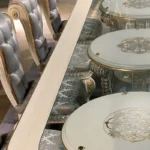 French Oval Dining Table & Chair Set – Hand-Carved Solid Wood Traditional European Furniture - Image 3