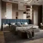 Leather Upholstered Adjustable Bed with Big Headboard - Customizable Luxury White/Cream/Grey - Image 4