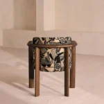 Italian Luxury Ash Frame Dining Armchair – Vintage-Inspired Upholstered Dining Chair - Image 3