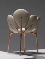 Modern Luxury Leather Accent Chair – Stainless Steel Frame Single Sofa Chair - Image 4