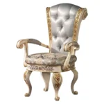 French Oval Dining Table & Chair Set – Hand-Carved Solid Wood Traditional European Furniture - Image 4