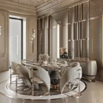 Extendable Solid Wood Dining Table Set for 8 – Modern Rectangle Design - Image 3